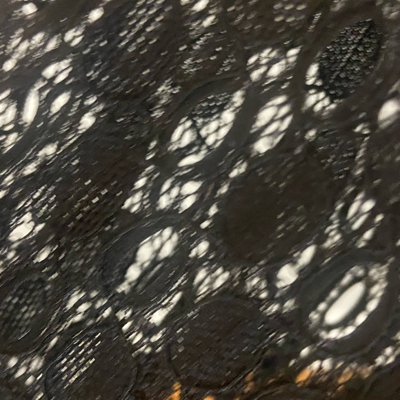 Womens Black Long Lace Sleeve Top size XXL - Picture 6 of 8